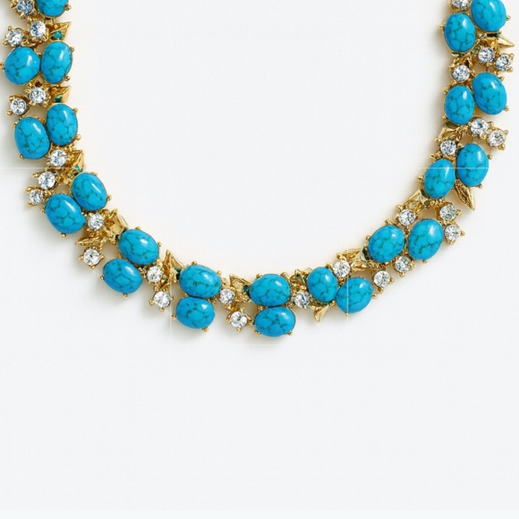 Anthropologie Jewelry - ⚜️ Elegant Gold and Turquoise Necklace